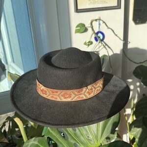 Black Wool Hat